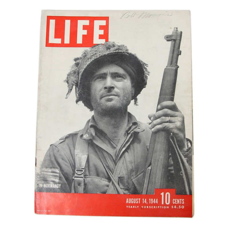 Magazine, LIFE, 2nd Lt. Kelso Horne, 508th PIR, 82nd Airborne Division, August 14, 1944