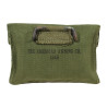 Pouch, First-Aid Packet, M-1942, THE AMERICAN AWNING CO. 1945, with First-Aid Packet