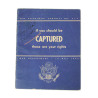 Pamphlet, If you should be captured, these are your rights, 2nd Lt. John Eddy, Hq., 12th Air Force, USAAF, Italy