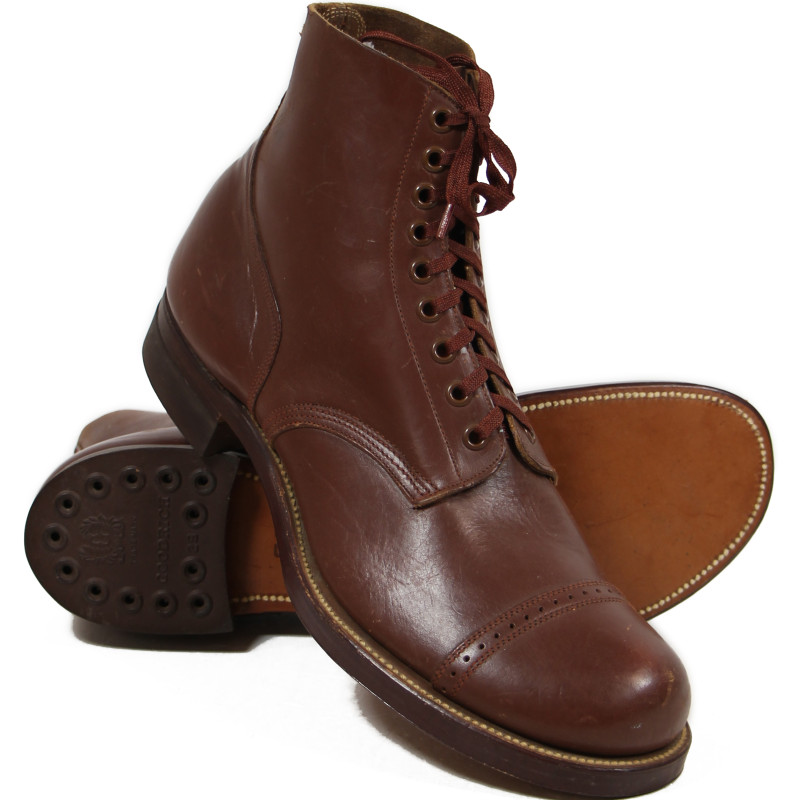 Shoes, Service, Composition Sole, Type I, US Army, Size 10B, 1943