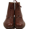 Brodequins de combat US Army, Type I, cuir lisse, pointure 10B, 1943