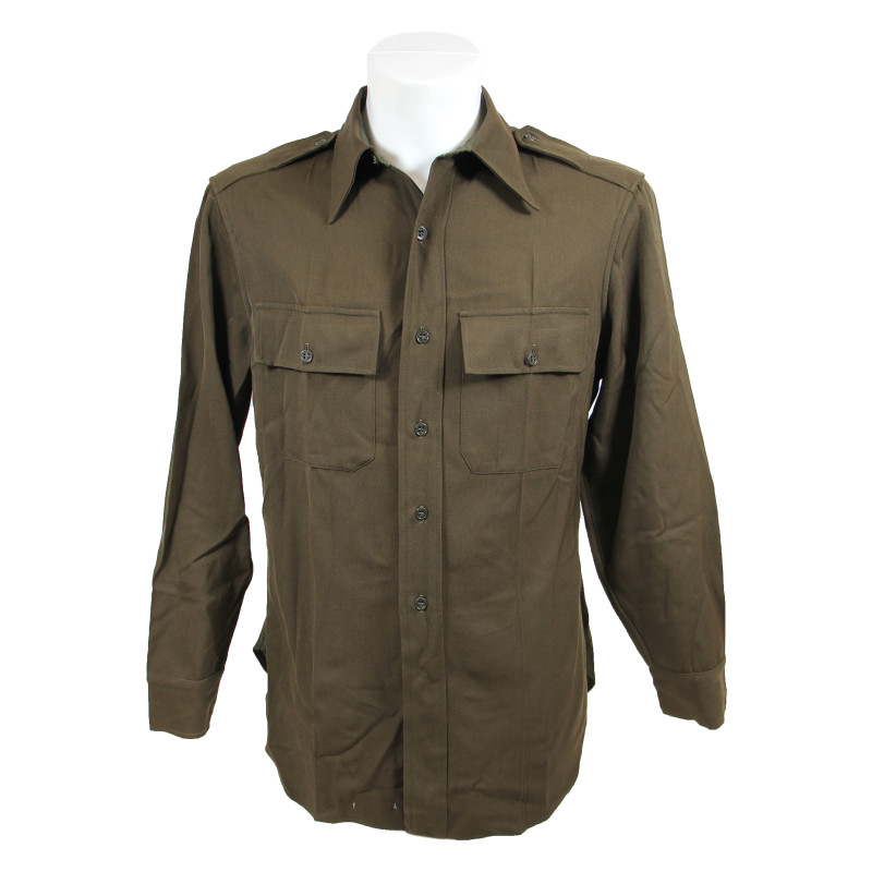 Shirt, Wool, Elastique, Officer's, Chocolate, 1st Lt. Daniel Hays, Medical Department