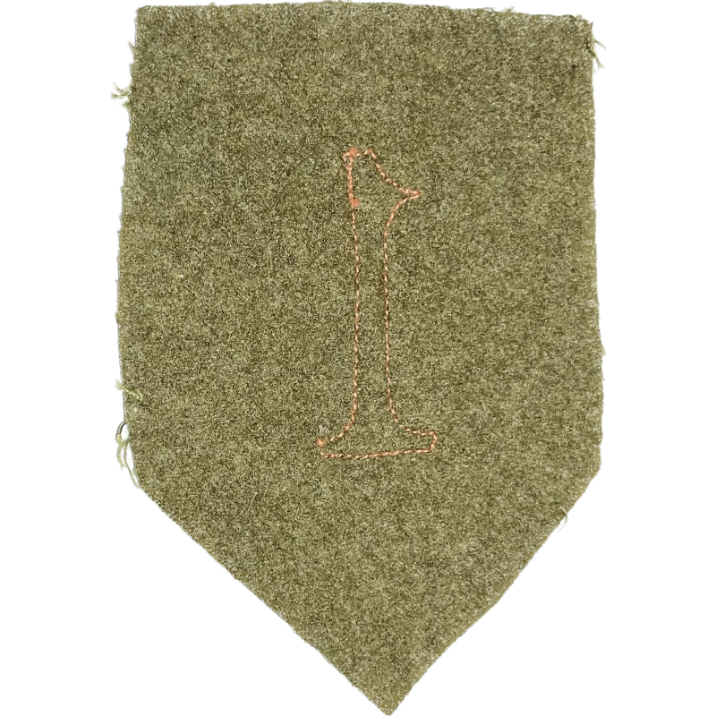 Insigne, 1st Infantry Division, fabrication précoce