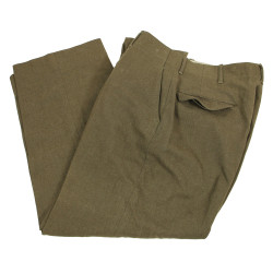 Trousers, Wool, Serge, Special, O.D., Waist 34