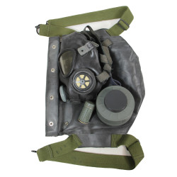 Masque à gaz d'assaut M5, 1944, complet, avec housse M7