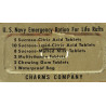 Boîte de ration de survie, US Navy, CHARMS COMPANY, pleine