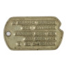 Plaque d'identité, Dog Tag, S/Sgt. William Doremus, 216th Armored Medical Bn., 16th Armored Division, ETO