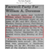 Dog Tag, S/Sgt. William Doremus, 216th Armored Medical Bn., 16th Armored Division, ETO
