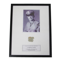 Plaque de tombe provisoire, 2nd Lt. John Oates, 863rd BS, 493rd BG, 8th Air Force, USAAF, KIA 12 septembre 1944