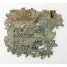 Tag, Identification, Temporary Grave, 2nd Lt. John Oates, 863rd BS, 493rd BG, KIA September 12, 1944