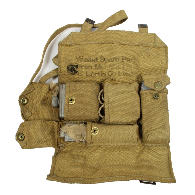 Bag, Bren Light Machine Gun, Canadian, with Wallet, Spare Parts, Normandy