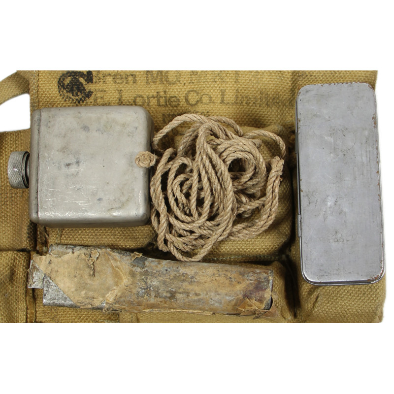 Bag, Bren Light Machine Gun, Canadian, with Wallet, Spare Parts, Normandy
