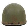 Helmet, M1, Swivel Loops, Medic, Three Red Crosses, MSA Liner, Green A Washers