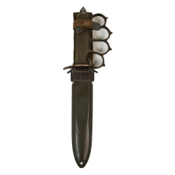 Couteau de tranchée, Knuckle Knife, M1918, L.F. & C., avec lame USM3 et fourreau USM8