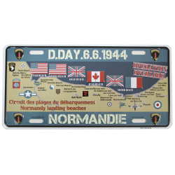 Landing Beaches, vehicle plaque, Overlord