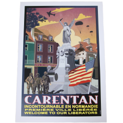 Poster, Place de la République, Carentan