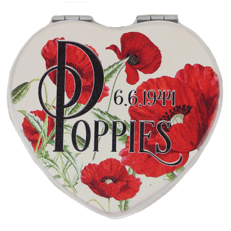 Hand mirror, Poppies
