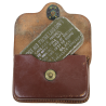 Pochette à pansement en cuir, J.Q.M.D., Military Police, avec pansement