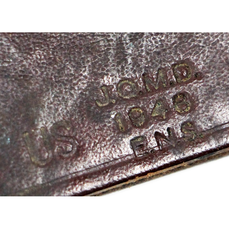 Pouch, First-Aid, Leather, J.Q.M.D., Military Police, with First-Aid Packet