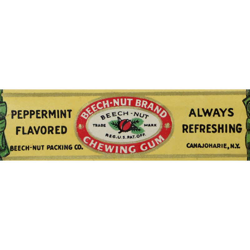 Paquet de chewing-gum, BEECH-NUT, Peppermint, 1942, intact