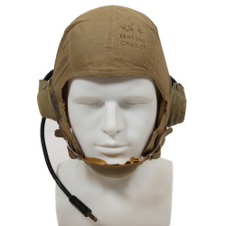 Helmet, Summer, Aviator's, M-450, US Navy, Nielson Chabot, VS-4 Squadron
