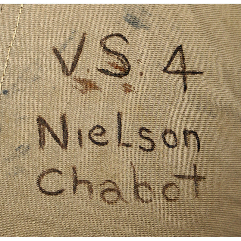 Helmet, Summer, Aviator's, M-450, US Navy, Nielson Chabot, VS-4 Squadron