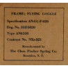 Lunettes de vol AN-6530, US Navy, THE CHAS. FISCHER SPRING CO., dans leur boîte