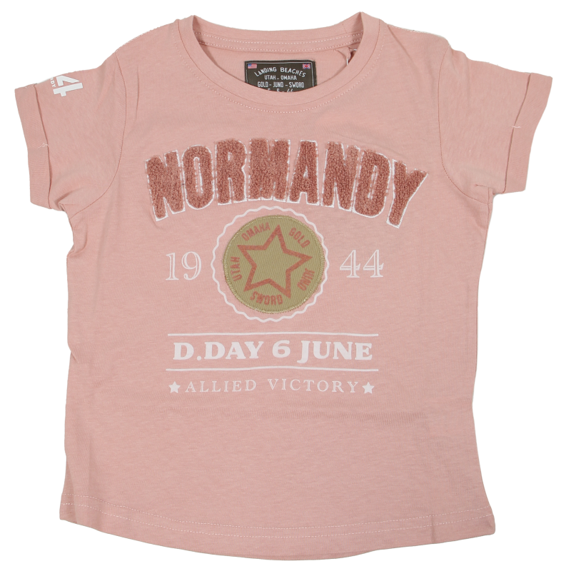 Pink T-shirt, Girl, NORMANDY 1944 D.DAY 6 JUNE