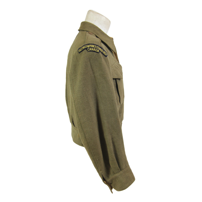 Blouse, Battledress, 1939 Pattern, Canadian, Hastings & Prince Edward Regiment, Named