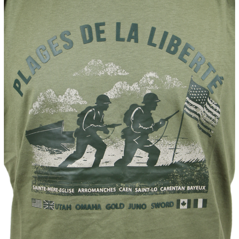 T-shirt, Beaches of Freedom, Khaki