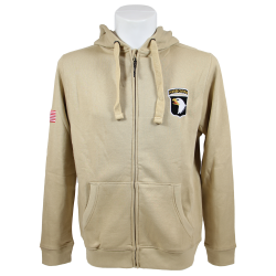 Sweat à capuche, 101st Airborne Division, beige