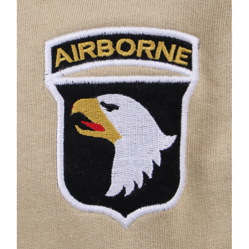 Sweat à capuche, 101st Airborne Division, beige