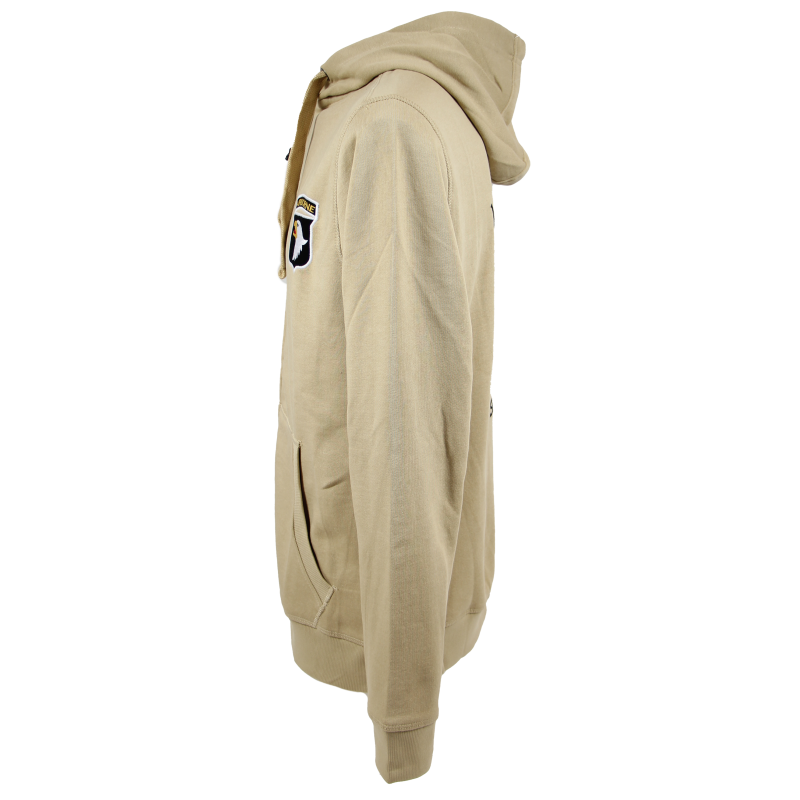 Hoodie, Zip up, 101st Airborne Division, coyotte
