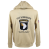 Sweat à capuche, 101st Airborne Division, beige