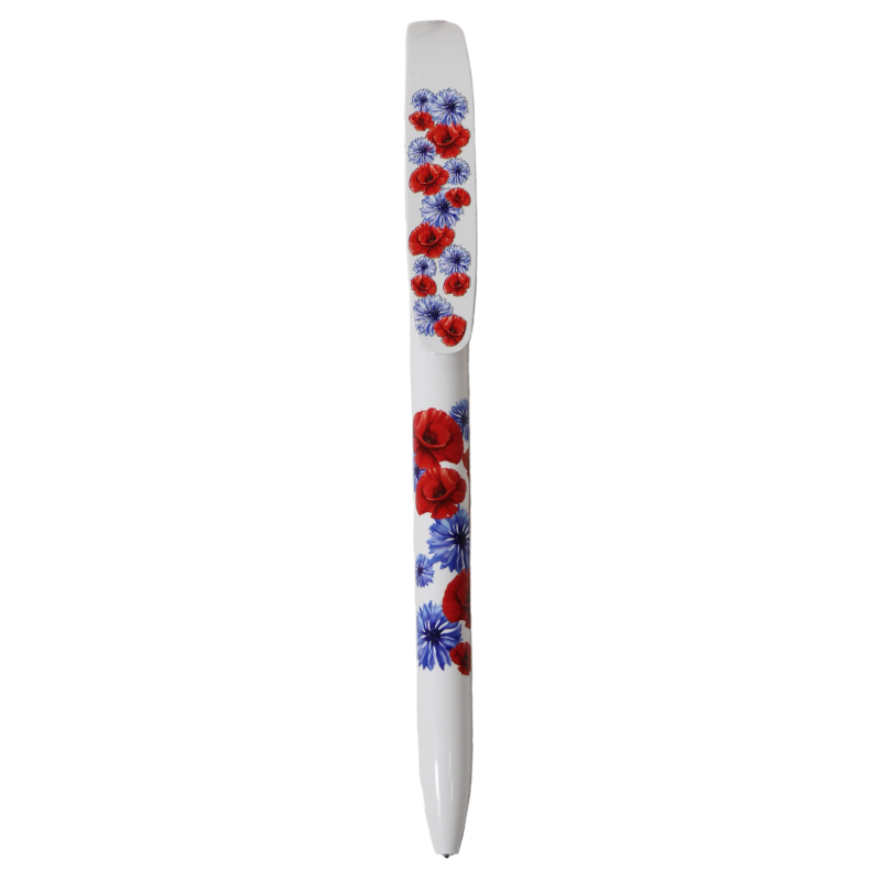 Pen, Poppies and Cornflowers