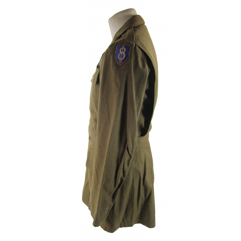 Coat, Wool Serge, Pvt. Stanley A. Kozloski, Co. E, 28th I.R., 8th Inf. Div.