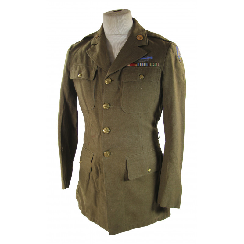 Coat, Wool Serge, Pvt. Stanley Kozloski, Co. E, 28th I.R., 8th Inf. Div.