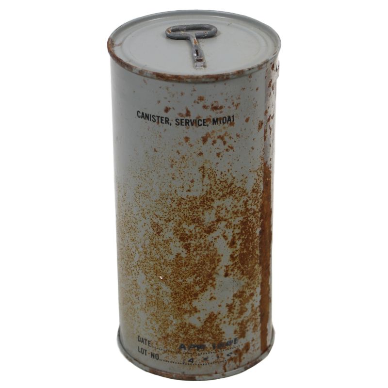 Cartouche filtrante M10A1, masque à gaz M3 Lightweight, dans sa boîte scellée