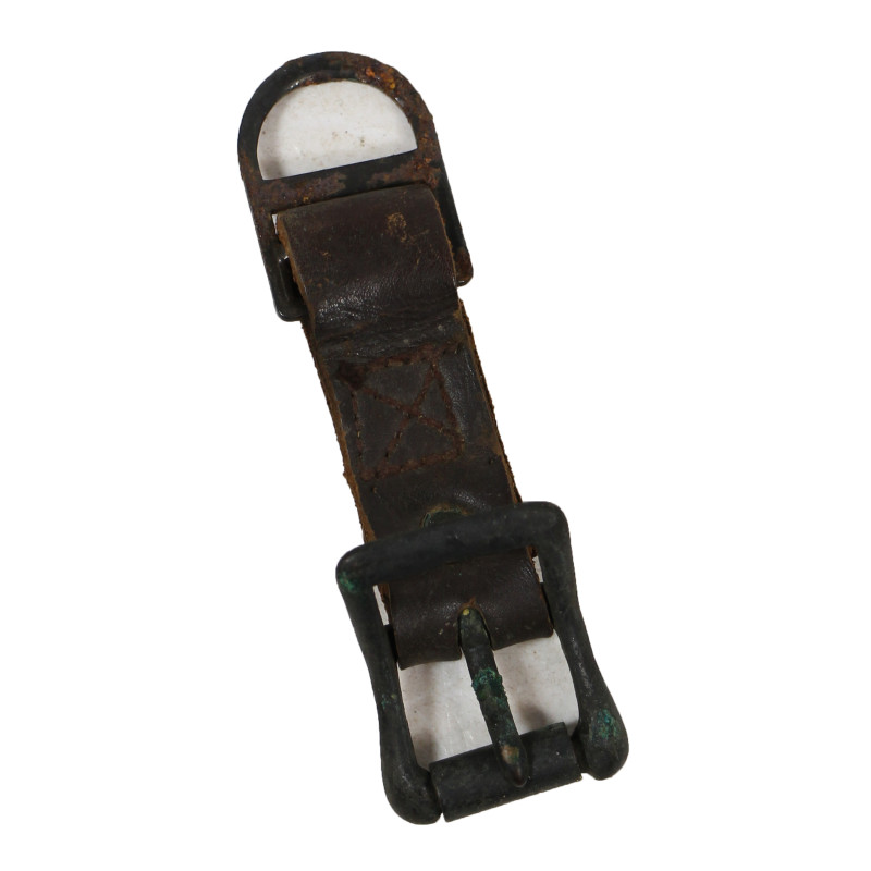 Attache de sangle en cuir, 42A-7918 (main droite), masque à oxygène, Type A-8B, USAAF