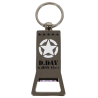 Keychain, U.S. Army star, bottle opener, silver