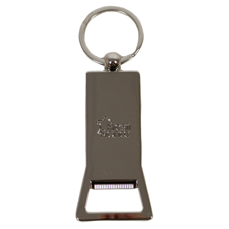 Keychain, U.S. Army star, bottle opener, silver