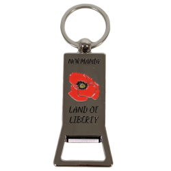 Keychain, bottle opener, Poppies