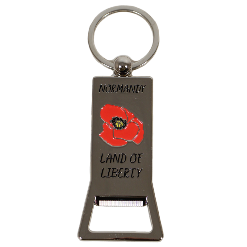 Keychain, bottle opener, Poppies
