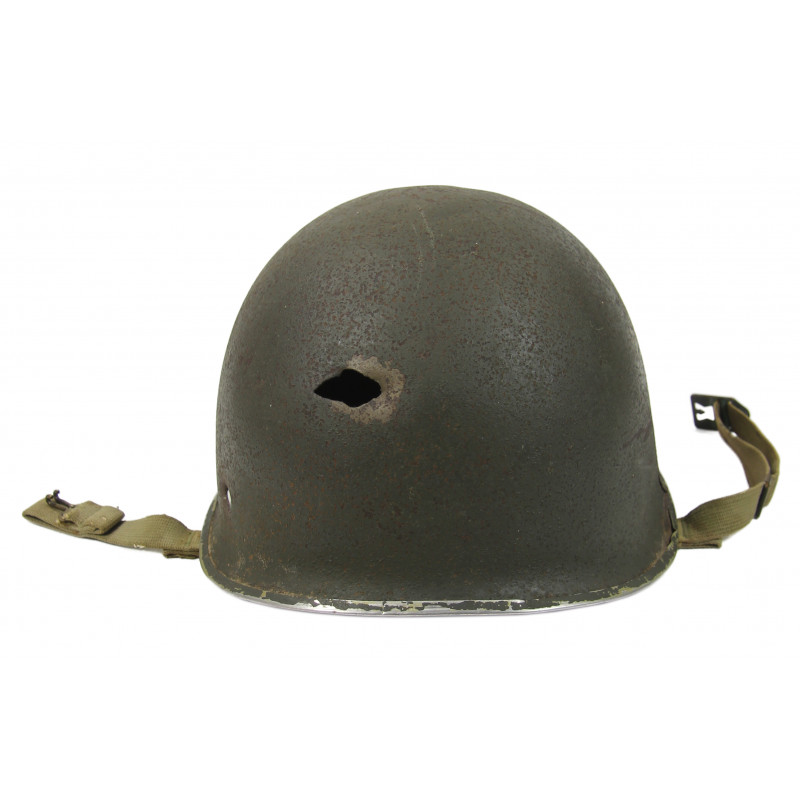 Helmet, M1, Fixed Loops, 5th Infantry Division, Battle-Damaged