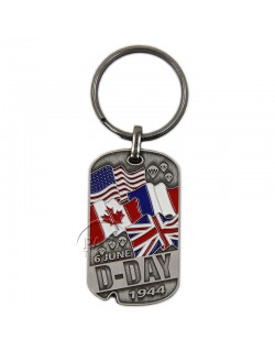 Key Ring, Dog Tag, D-Day