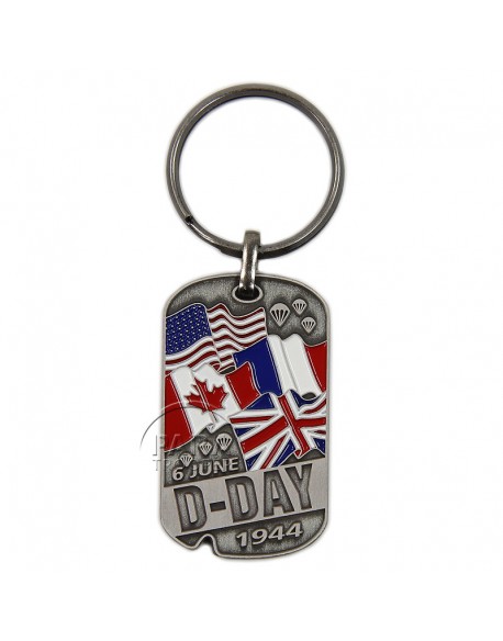 Key Ring, Dog Tag, D-Day