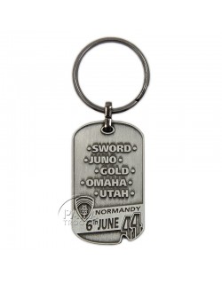 Key Ring, Dog Tag, D-Day