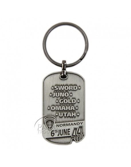 Porte-clés Dog Tag D-Day