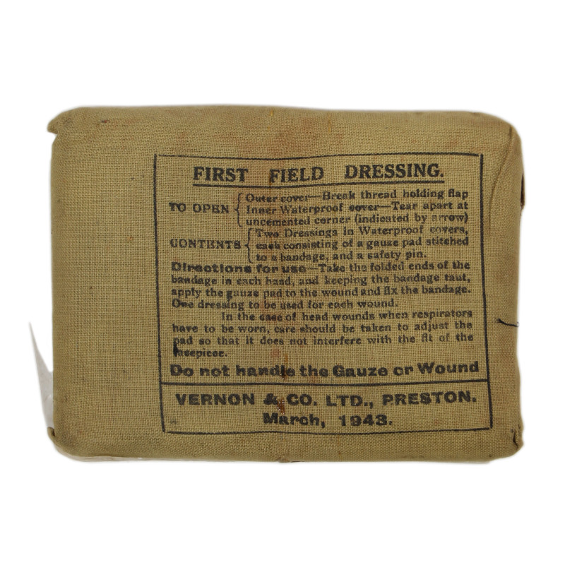 Dressing, Field, First, British, VERNON & CO. LTD., March, 1943