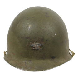 Helmet, M1, Fixed Loops, Colonel, SEAMAN PAPER CO. Liner, Green A Washers